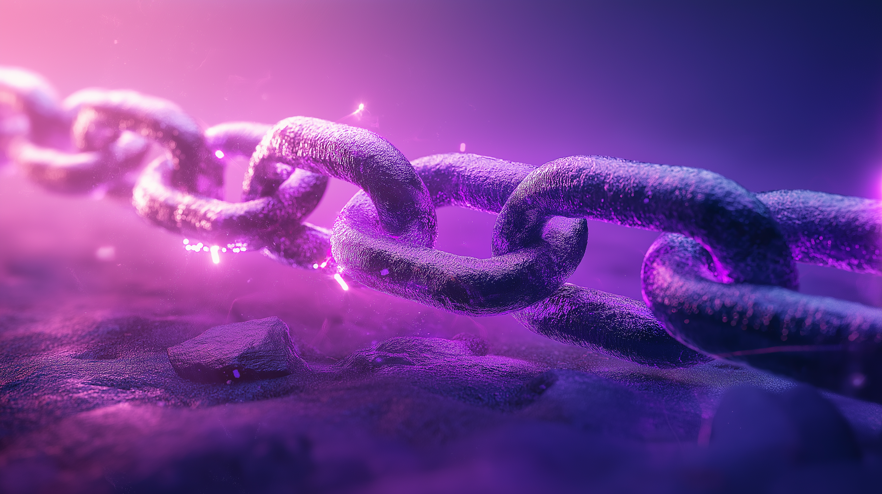 Chain links representing friction in partner referral programs